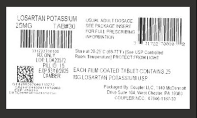 Label (Losartan 25mg)